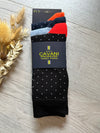 Cavani Socks In Black/Blue/Navy Mix