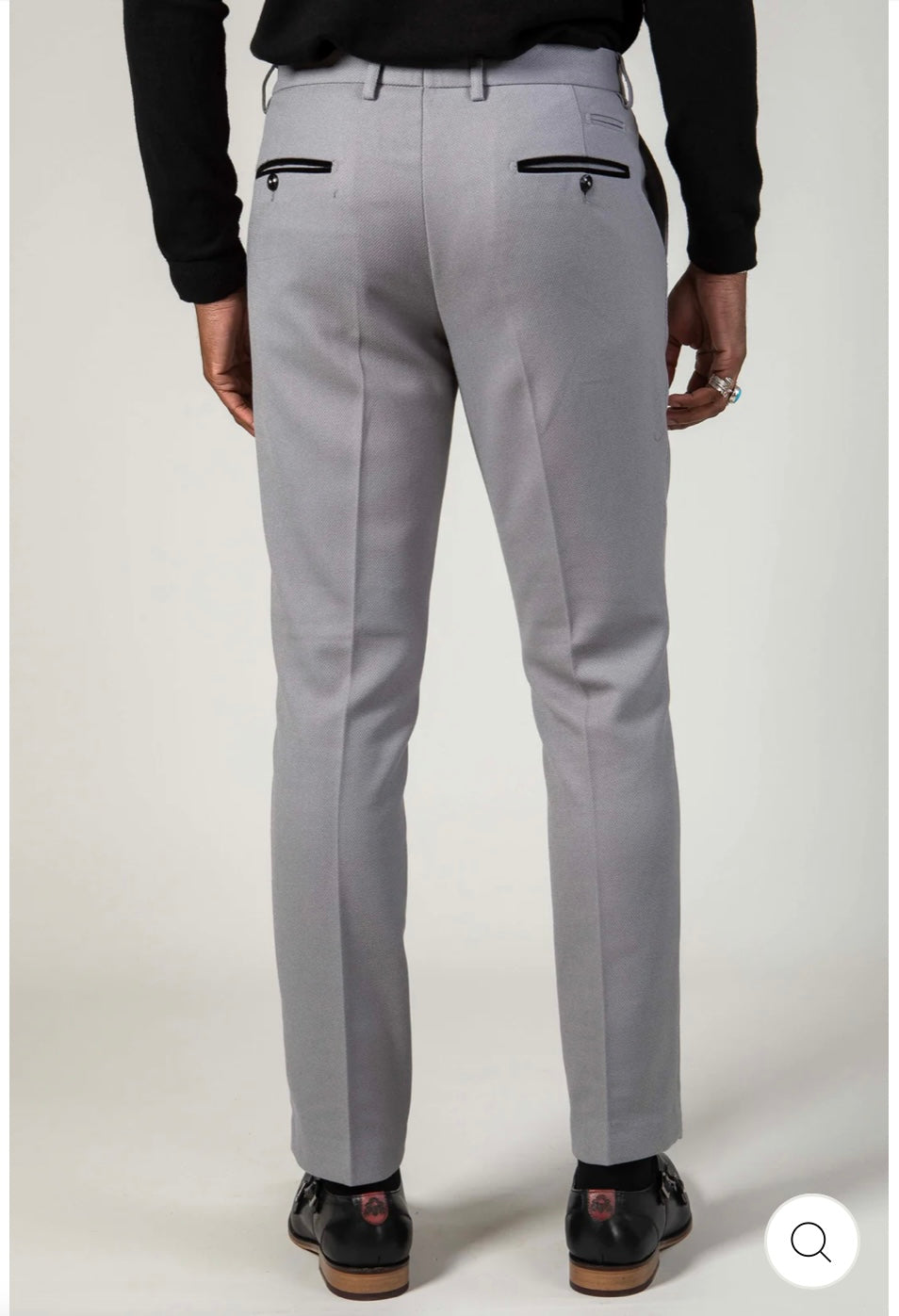 Marc Darcy Edwin Trousers in Silver/Grey