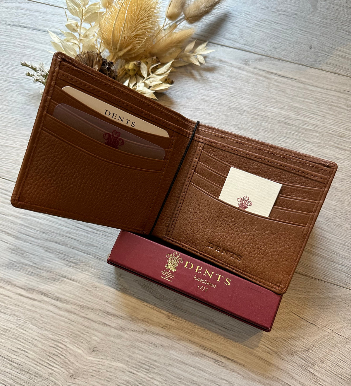 Dents Leather Wallet In Cognac