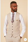 Marc Darcy HM5 Waistcoat In Stone