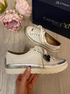 Caprice Patent Leather Trainers in White