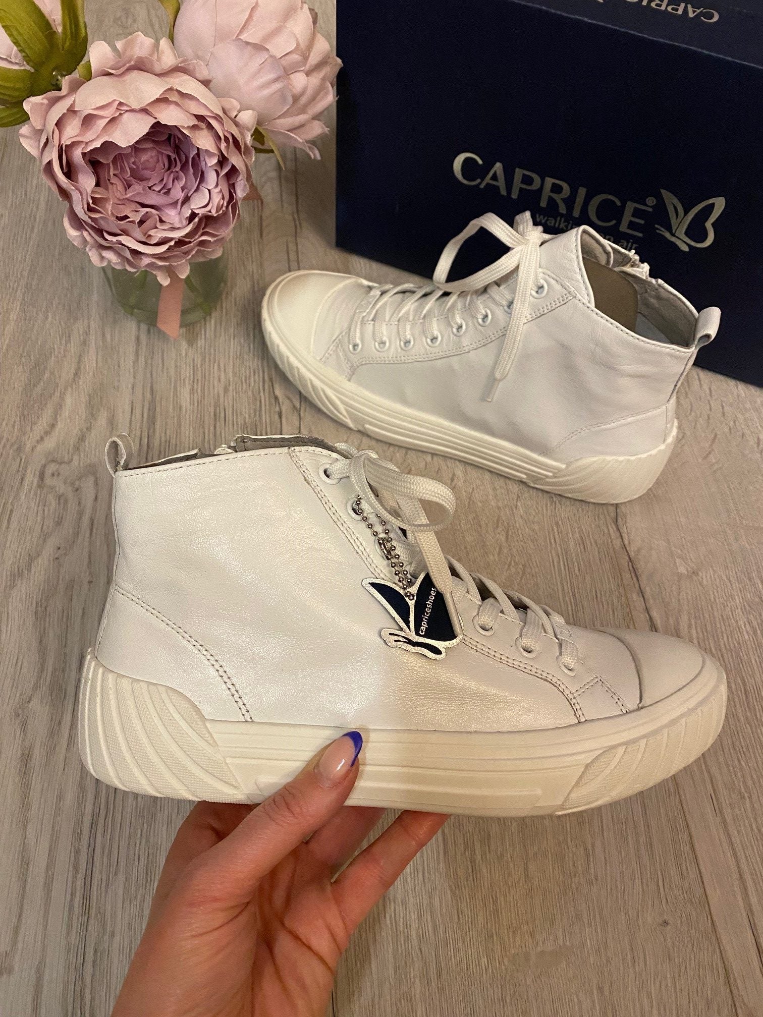 Caprice white clearance trainers