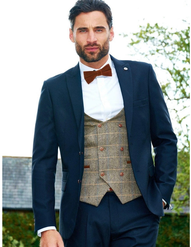 Marc Darcy Max Blazer in Navy Blue